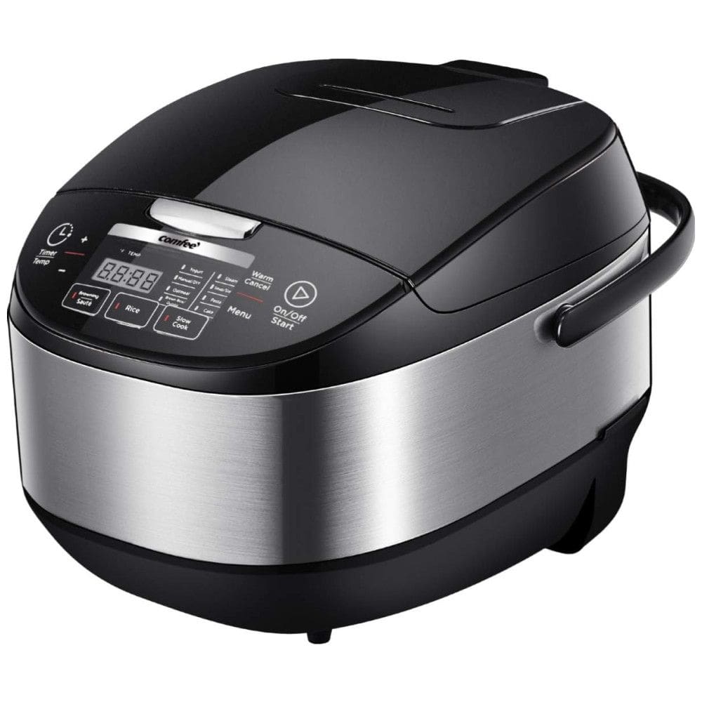 Panela elétrica de arroz com cozimento lento, vapor, refogue, máquina de iogurte, COMFEE MB FS5077, Preto