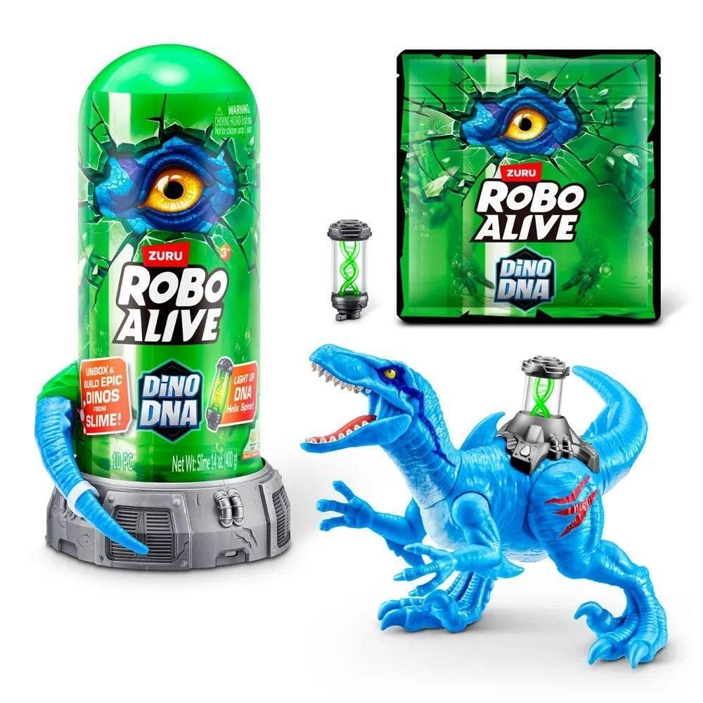 Robô Alive Dino DNA Azul - Candide