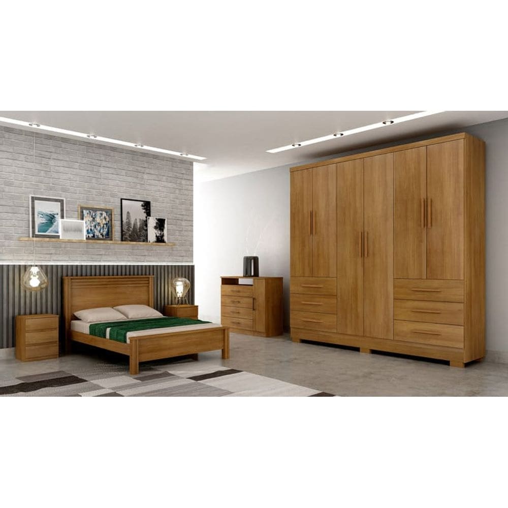 Guarda Roupa Solteiro 6 Portas 6 Gav Berlim Novo Horizonte