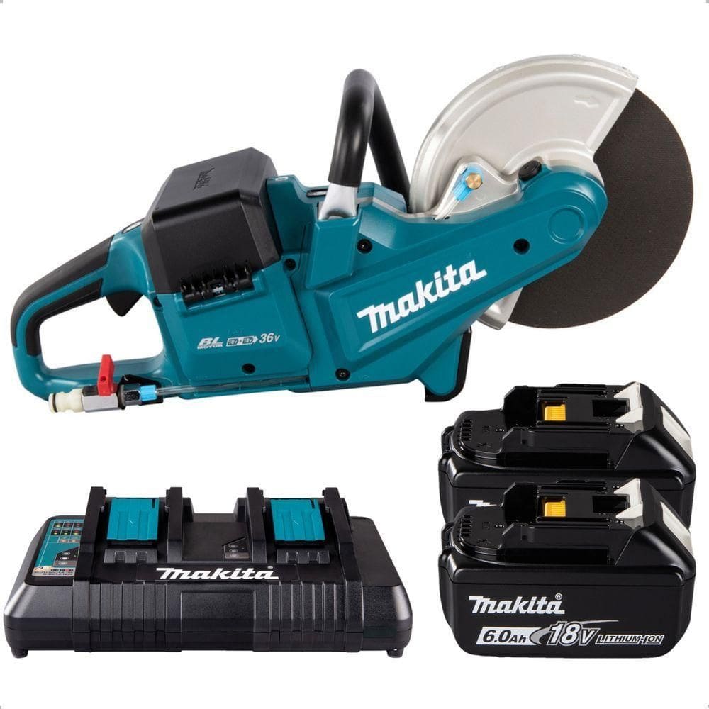 Cortador De Concreto + Bateria 18v 6.0ah + Carregador Kit-dce090- Makita 110V