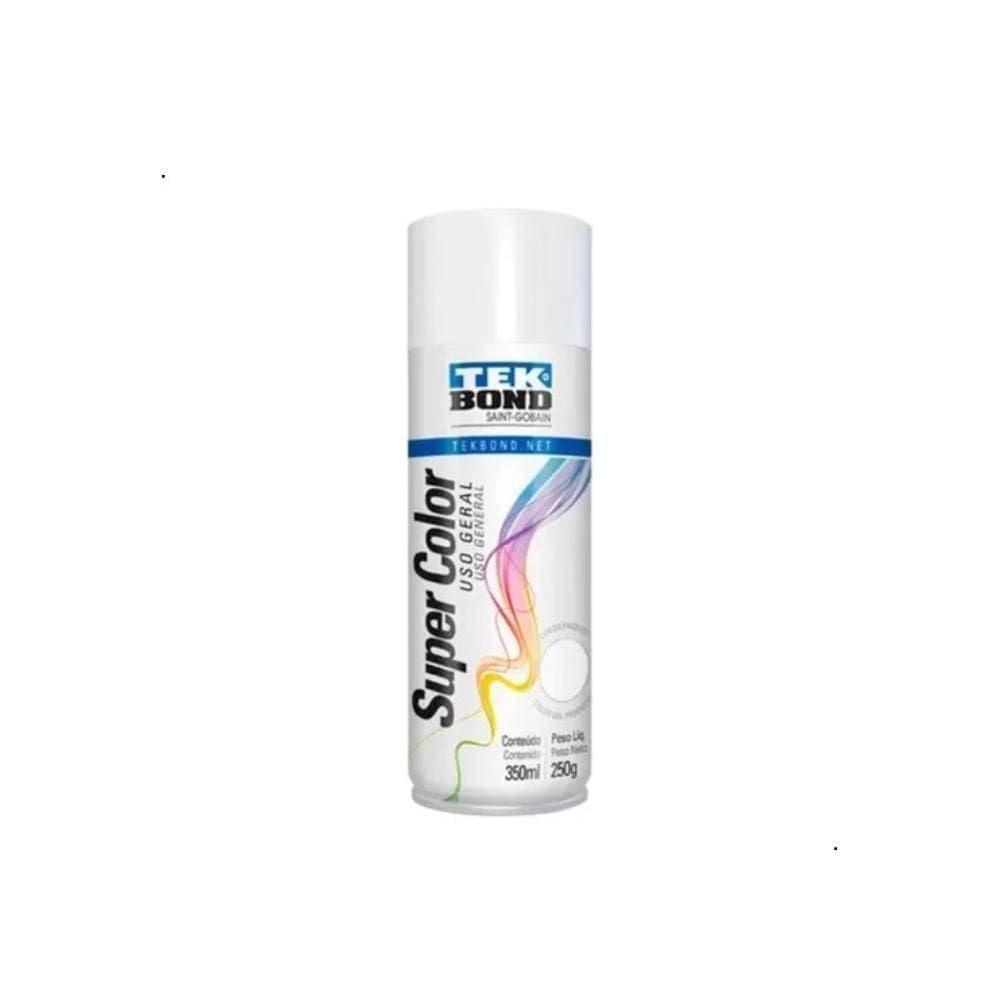 Tinta Spray Branco Fosco Uso Geral 350ml/250g Tekbond