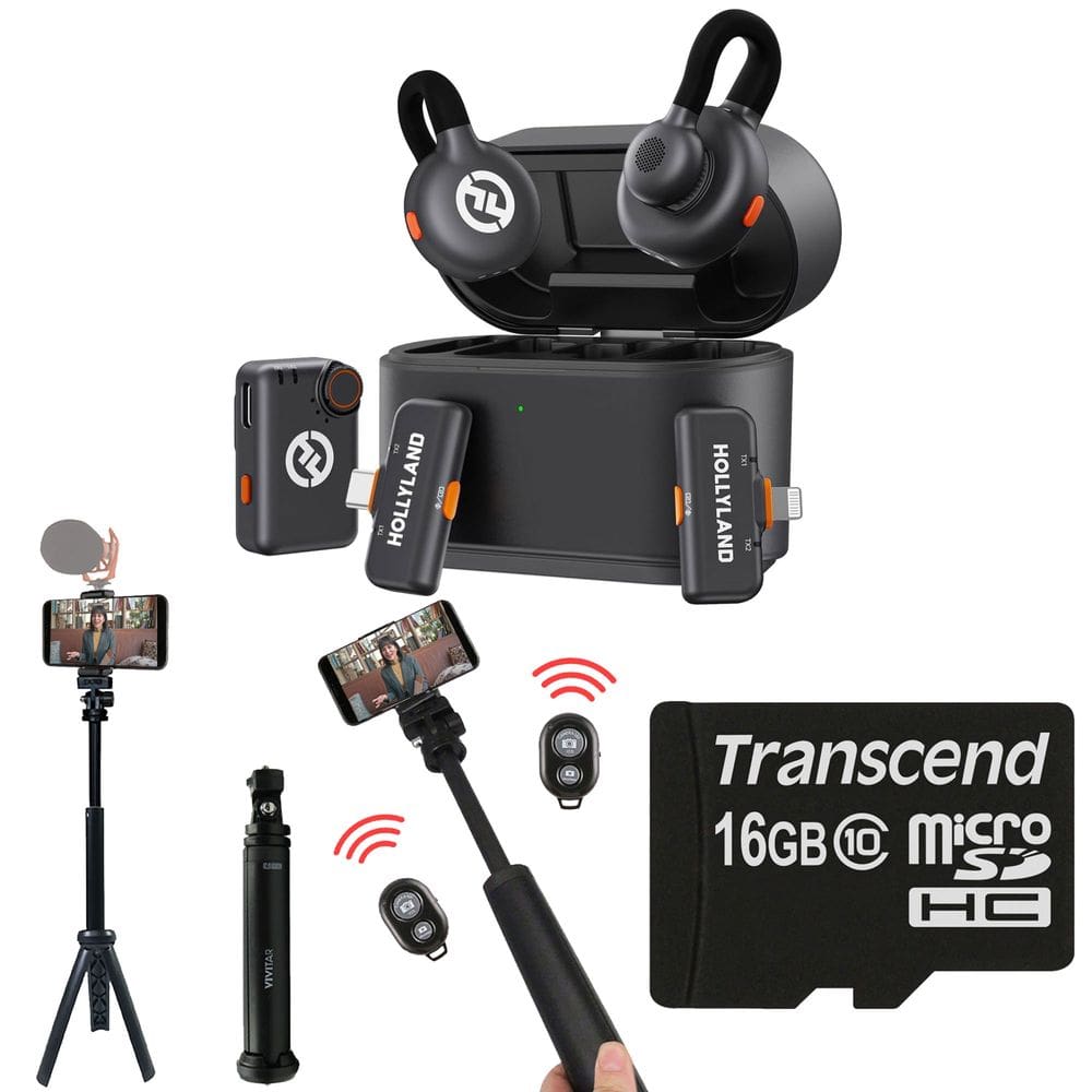 Microfone de lapela sem fio Hollyland Lark M2S Ultimate Combo