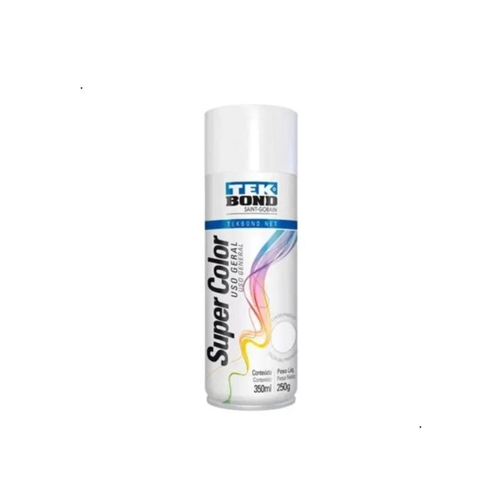 Tinta Spray Branco Brilhante Uso Geral 350ml/250g Tekbond