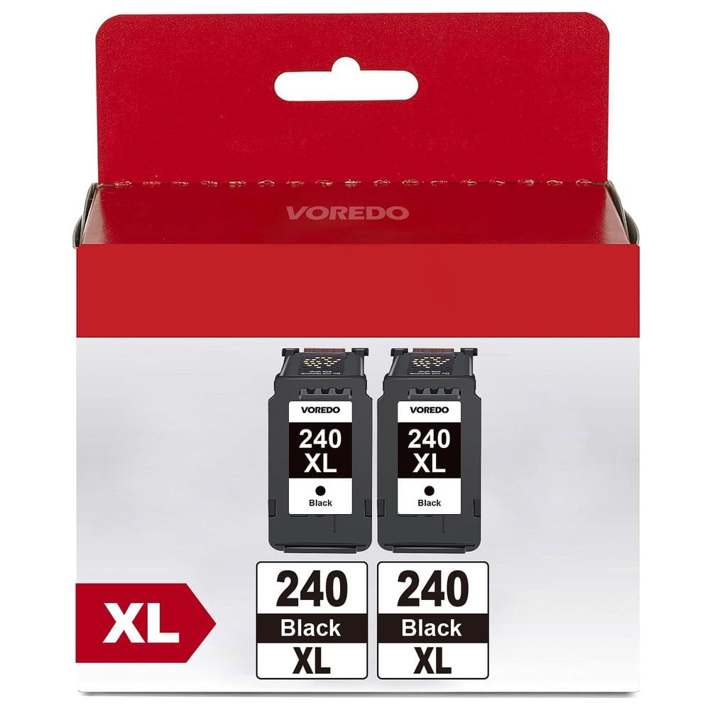Cartucho de tinta VOREDO PG-240 XL 240XL preto para impressora Canon