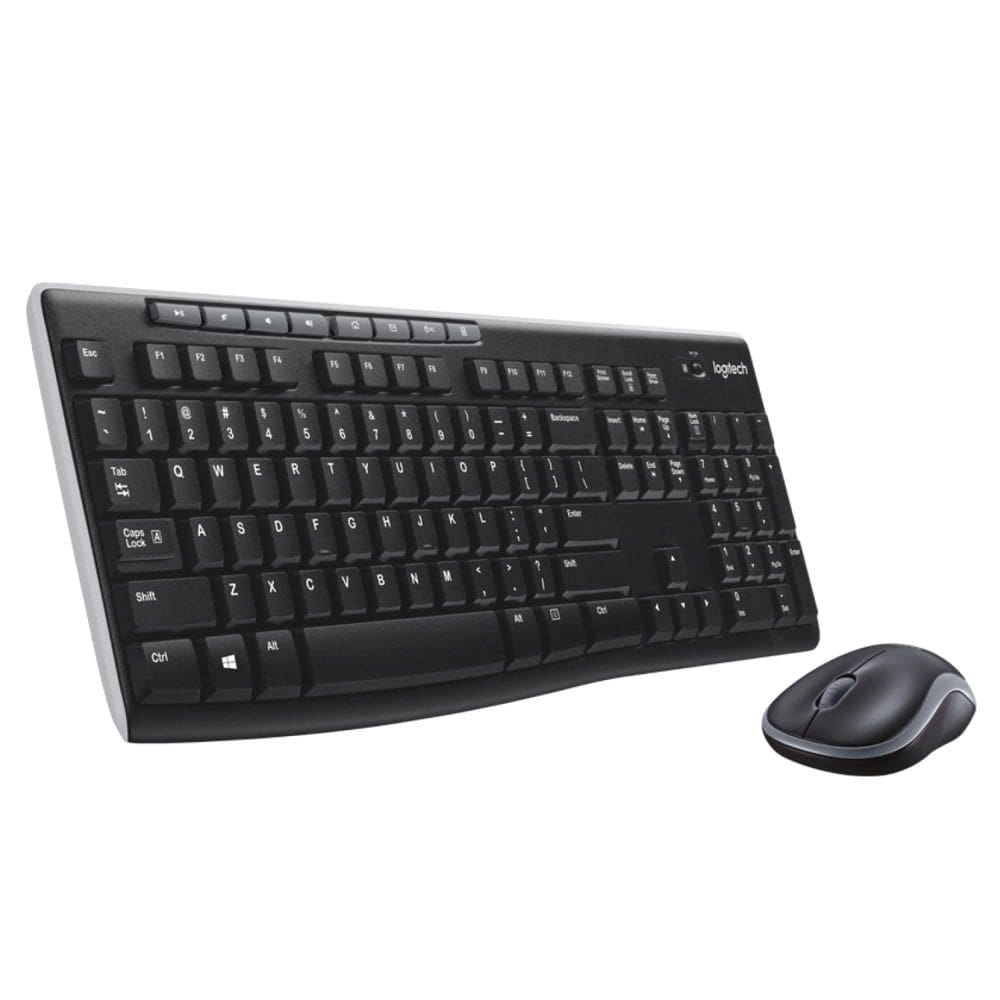 Combinação de teclado e mouse sem fio Logitech MK270 Black