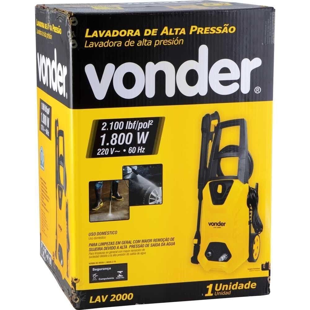 Lavadora Alta Pressao 2000 Lbf-pol Lav2000 Vonder 110V