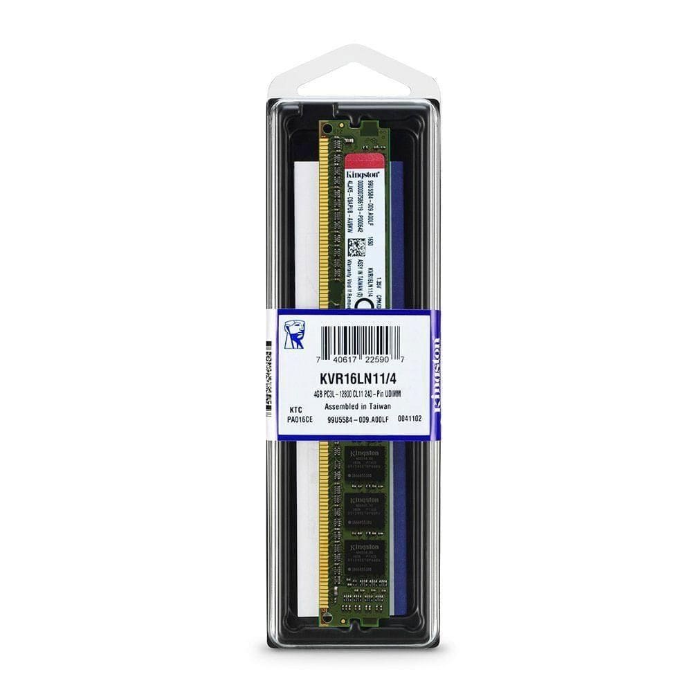 Memoria Desktop 4gb - Ddr3 - 1600mhz - Kingston - Kvr16ln11-4