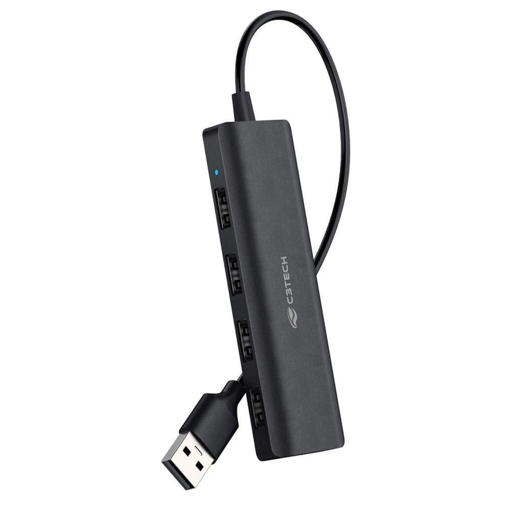 Hub Usb 2.0 4 Portas Hu-230bk C3tech.