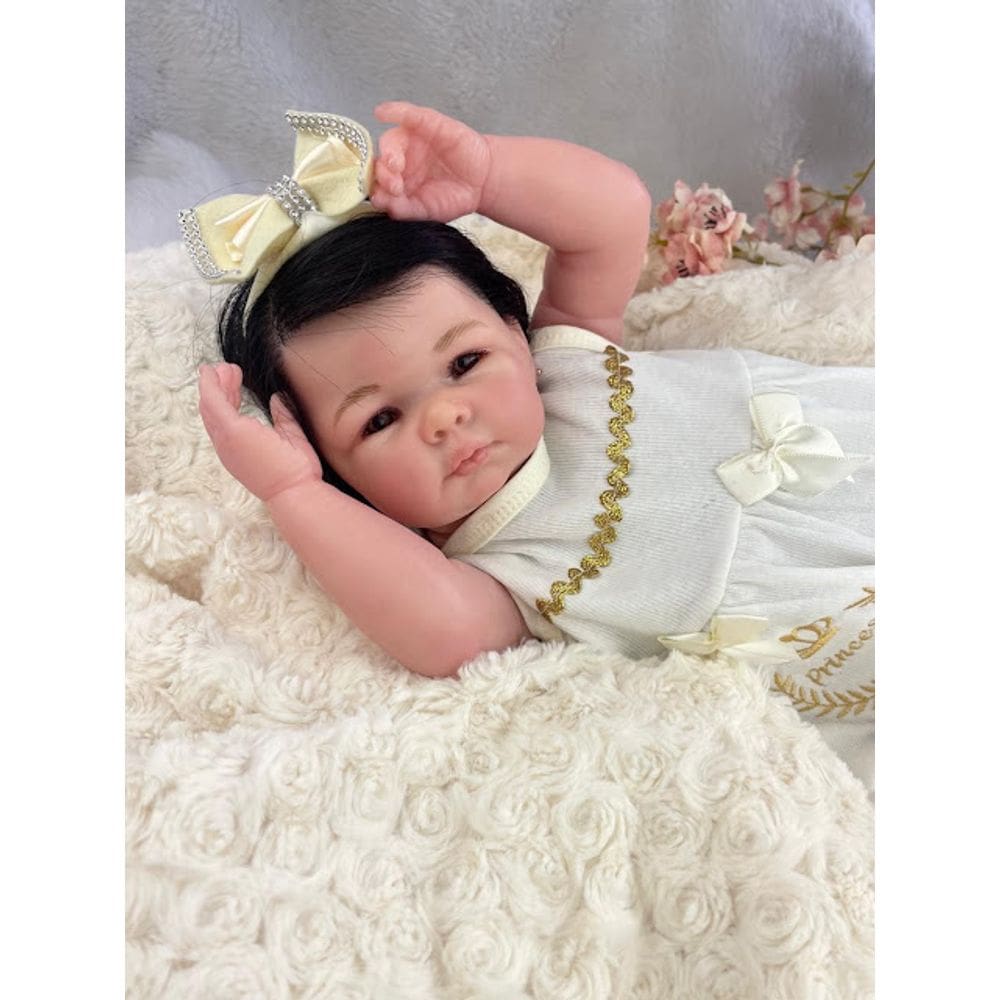 Bebê Reborn Corpo Silicone Toma Banho e Faz Xixi de Verdade