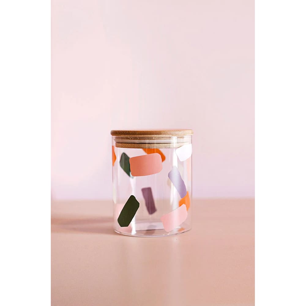 Pote De Vidro Com Tampa Hermética De Bambu Para Mantimentos - Mai Home