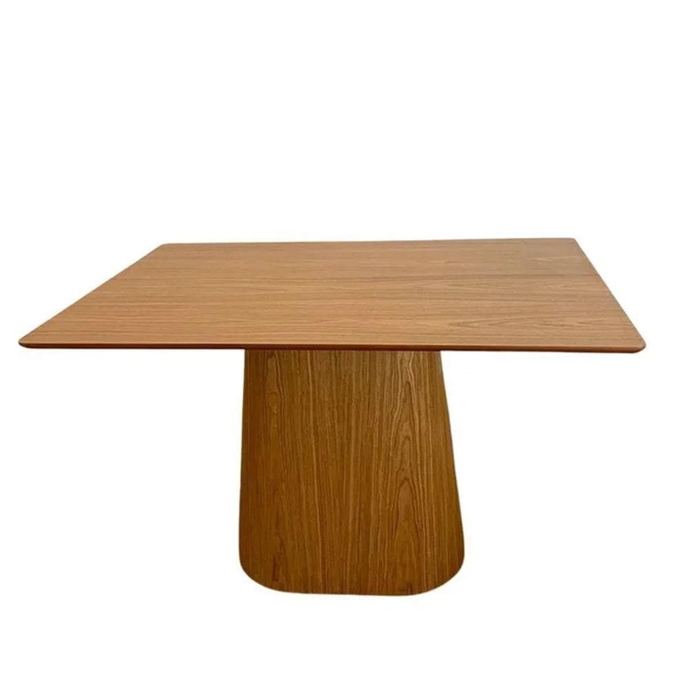Mesa De Jantar Cone Retangular 200x100 Cm Base Oval Cinamomo Tampo Personal Decor Design