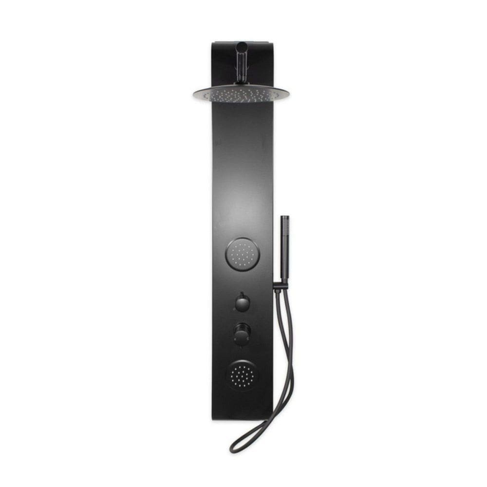 Chuveiro com Hidromassagem Vertical Búzios Ohome Preto