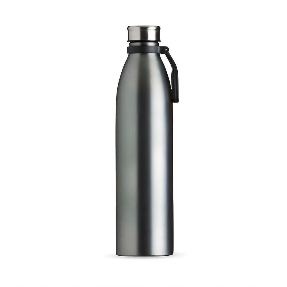 Garrafa De Inox Fosca Com Alça Academia Passeio Cinza