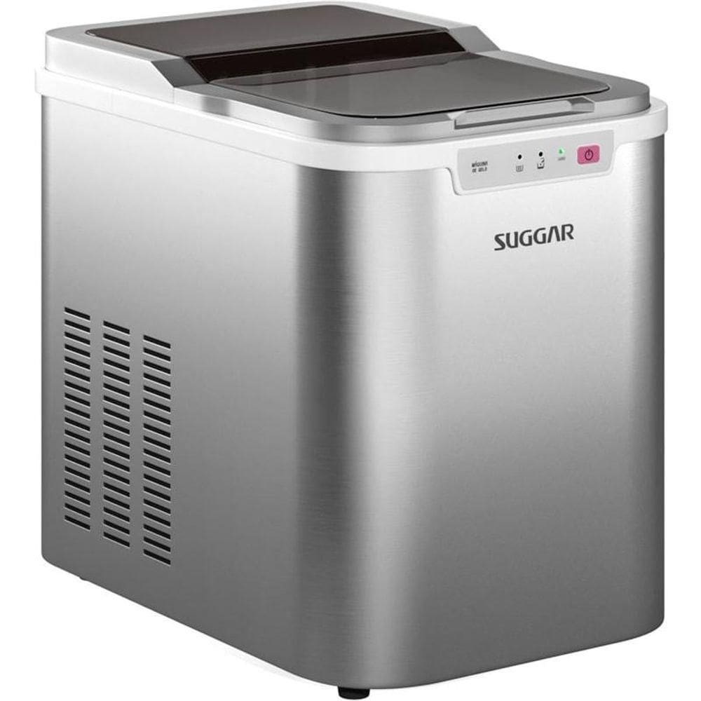 Máquina De Gelo 12 Kg Por Dia Suggar Prata Ice Maker 220V