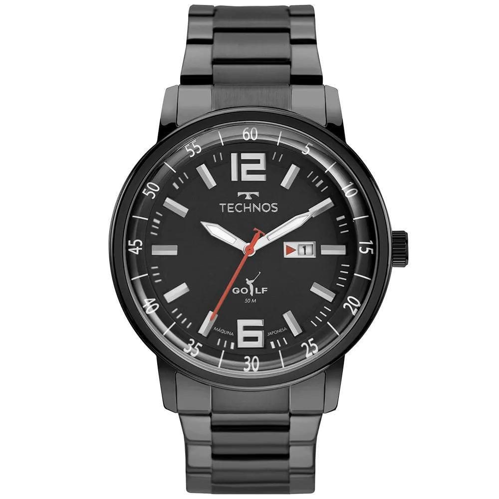 Relógio Technos Masculino Golf Preto - 2115MWC/1H