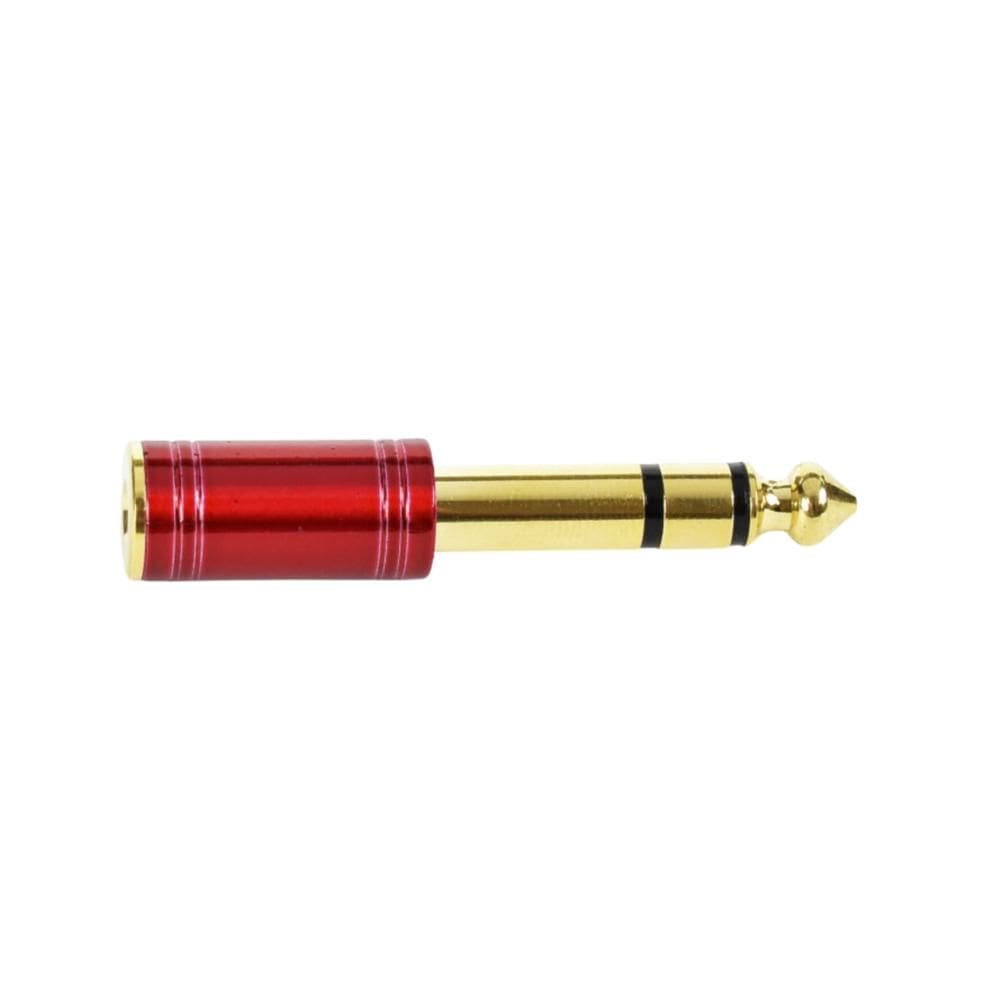 Plug Adaptador P10 / P2 - SANTO ANGELO Estereo Ouro Vermelho