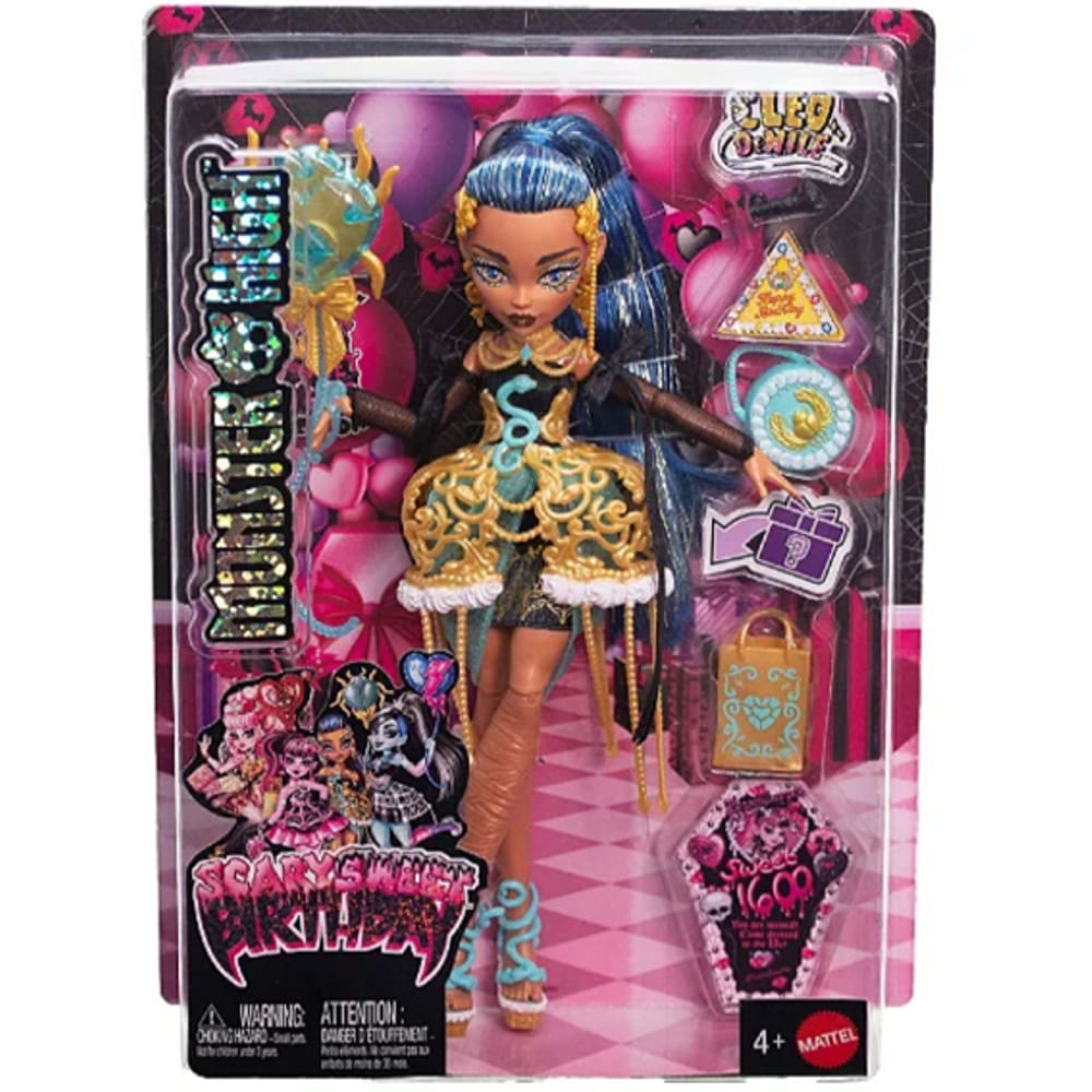 Monster High Core Aniversario Monstruoso Boneca Cleo De Nile 28 Cm C/ Acessorios - Mattel