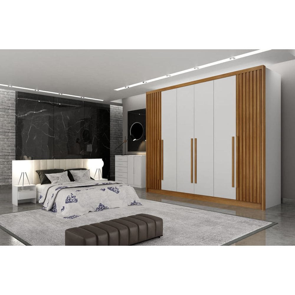 Guarda Roupa Casal 6Portas 8 Gav Himalaia Rip Novo Horizonte