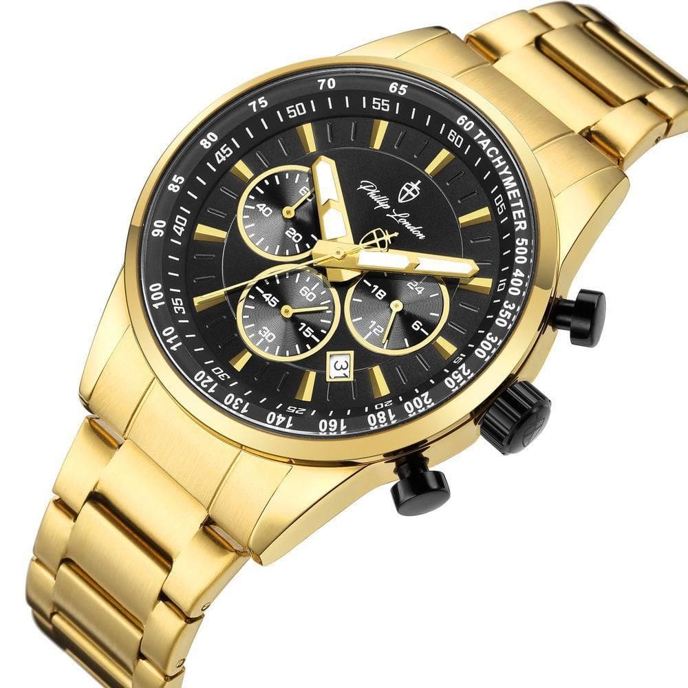 Relógio Masculino Hazard Steel Golden 43mm | Extra
