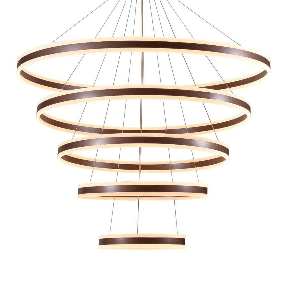Lustre Pendente Sindora Dcd03020 Marrom Led Bivolt