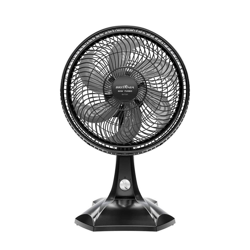 Ventilador Mesa 30Cm Britania Bvt301 60W Preto 220V