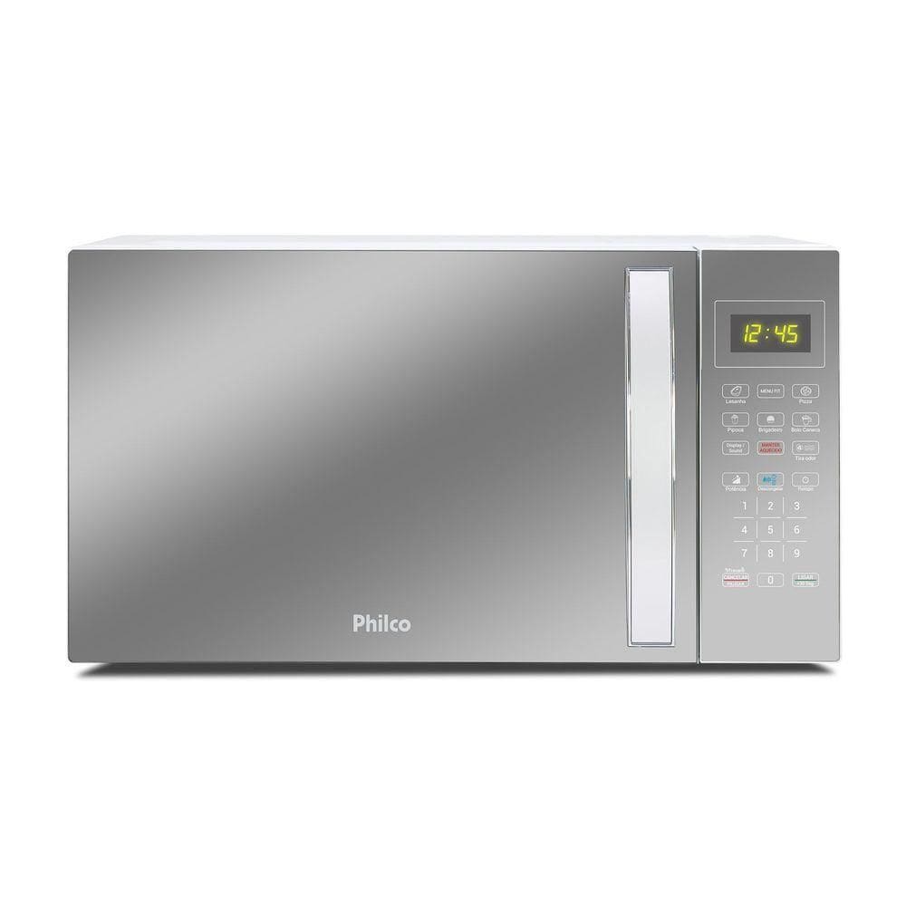 Micro-ondas 25L Philco Espelhado Limpa Fácil 1100W PMO28E 220V