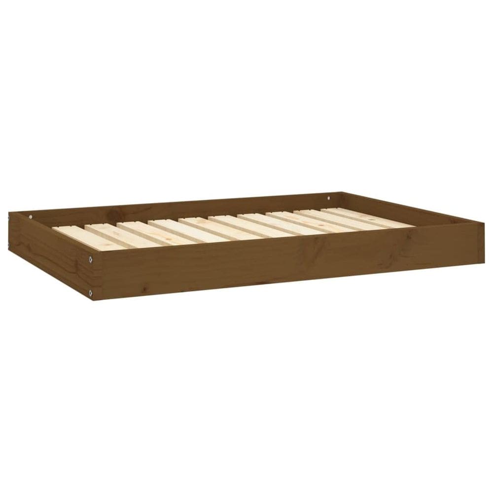 Cama para cães VidaXL Solid Pinewood Confortável 36x25,2x3,5 cm Marrom