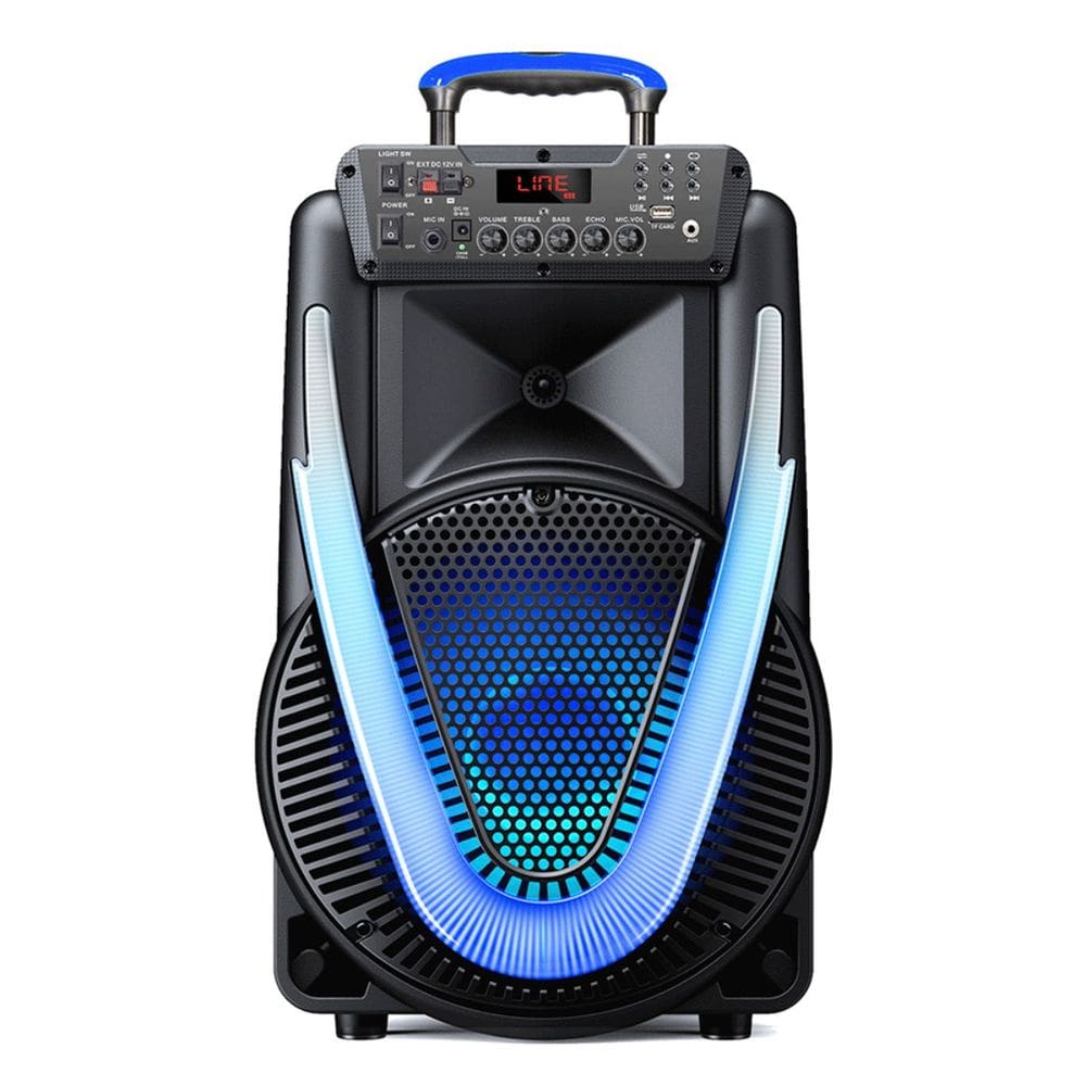 Caixa de Som Sunny 2 800W Bluetooh Rádio FM LED RGB Conexão TSW Recarregável Multilaser