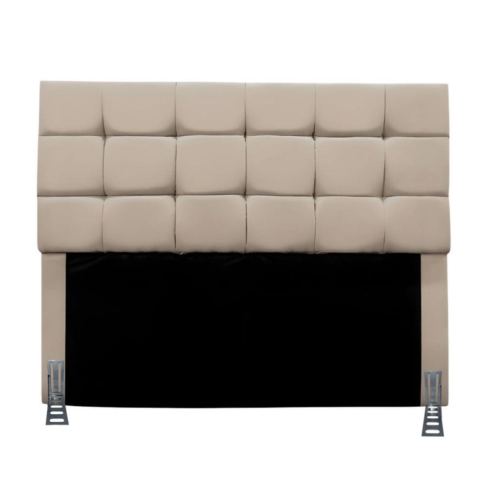 Cabeceira Casal 140 cm Estofada Mali em Suede Com Frame