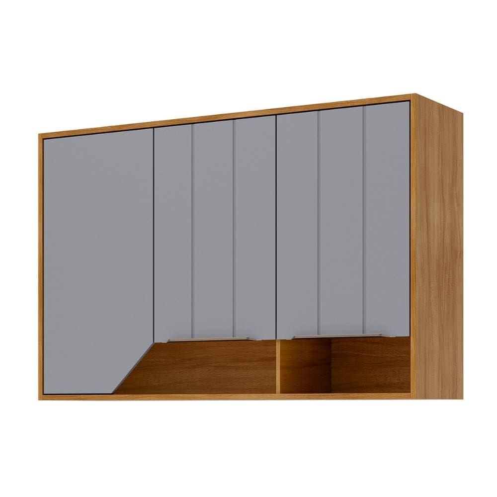 Armário Aéreo Celeste 120 cm com 3 Portas