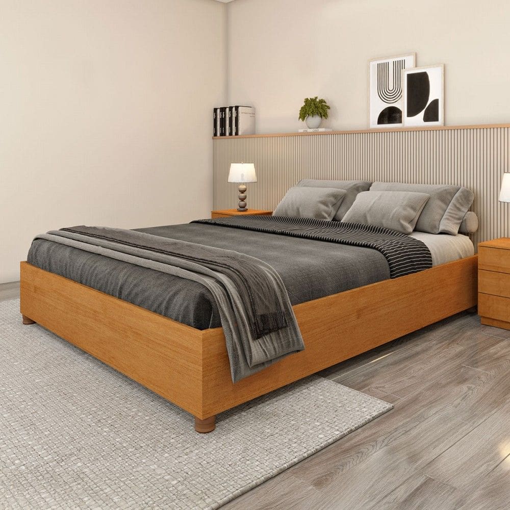 Base de Cama Box Queen Alasca Cinamomo - Pnr Móveis