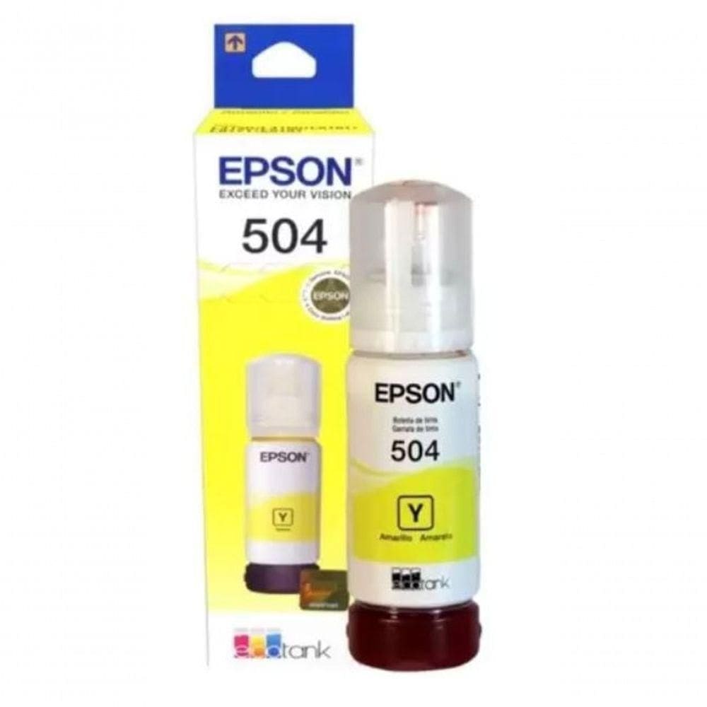 Refil Epson 504 - Amarelo - 70ml - T504420al