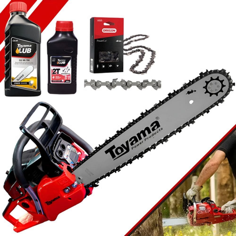 Motosserra Toyama Tcs58fg2 + 2 Lubrificante Corrente E Motor