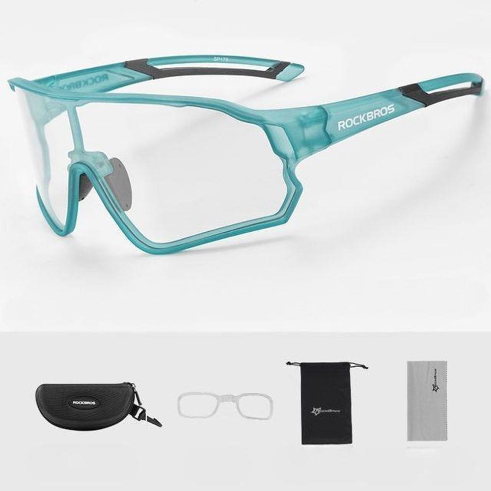 Óculos Ciclismo Fotocromático Rockbros + Clip