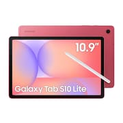Tablet Samsung Galaxy Tab S10 Lite WiFi, 128GB, 6GB RAM, Tela 10.9”, S Pen e Capa Smartbook Cover Inclusas - Vermelho