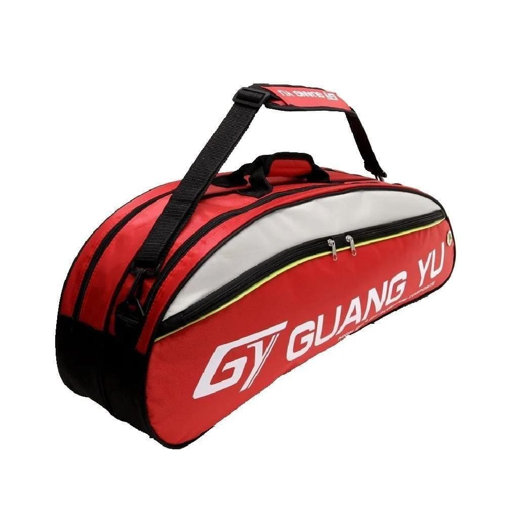 Raqueteira Mochila Tenis Esportiva Multiuso Bolsa Dupla Para Raquete Beach Badminton Bolsos E Alca Profissional Vermelha