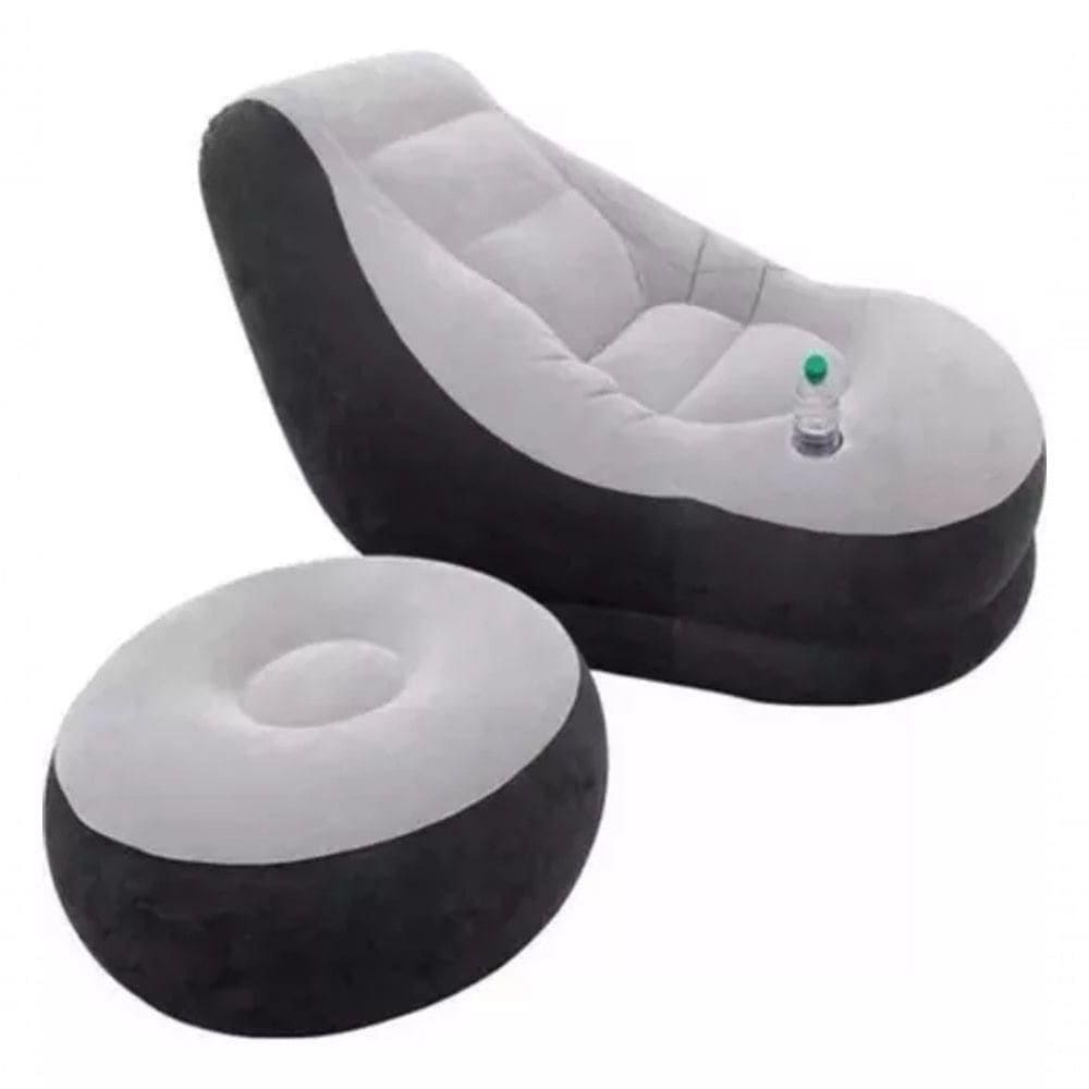 Poltrona Inflável Com Apoio De Pés