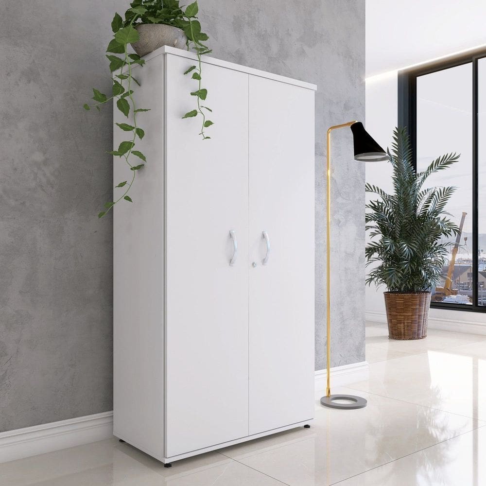 Armário Alto 2 Portas Pivotante 159,6x79,2x41cm Branco