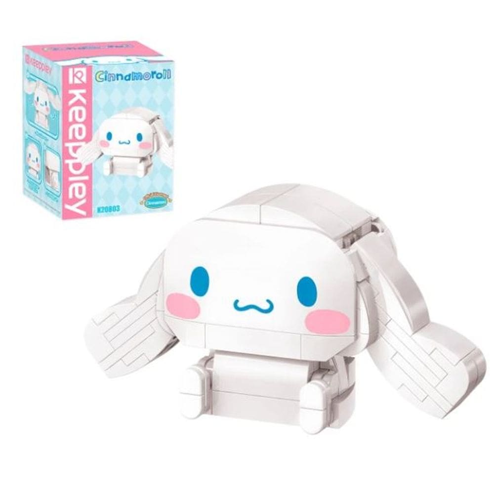 Bloco de Montar Keepplay Personagem Cinnamoroll Hello Kitty e Amigos