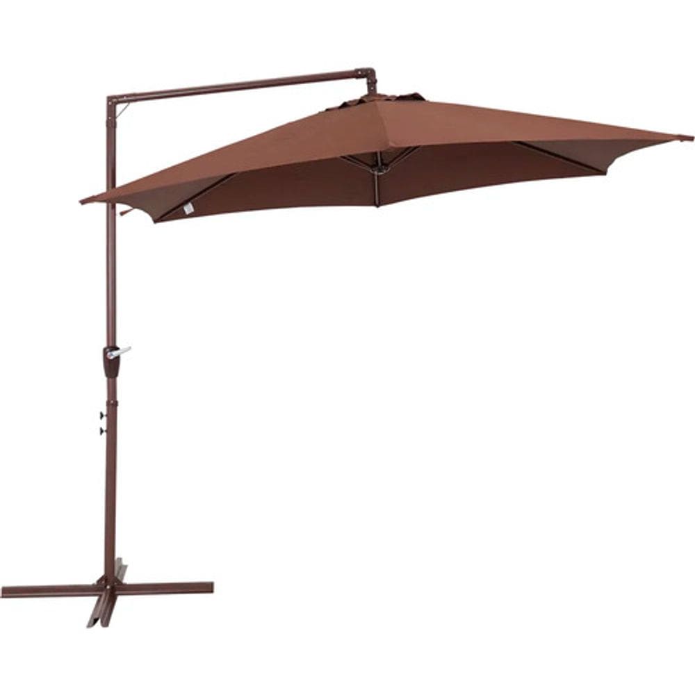 Ombrelone Veneza Suspenso 3mts Deck Piscina Jardim Bel Cor Marrom