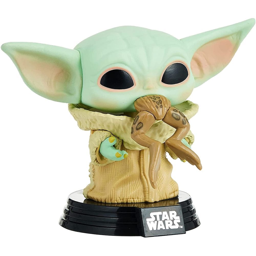 Boneco de ação Funko Pop! Star Wars The Mandalorian A Criança com Sapo