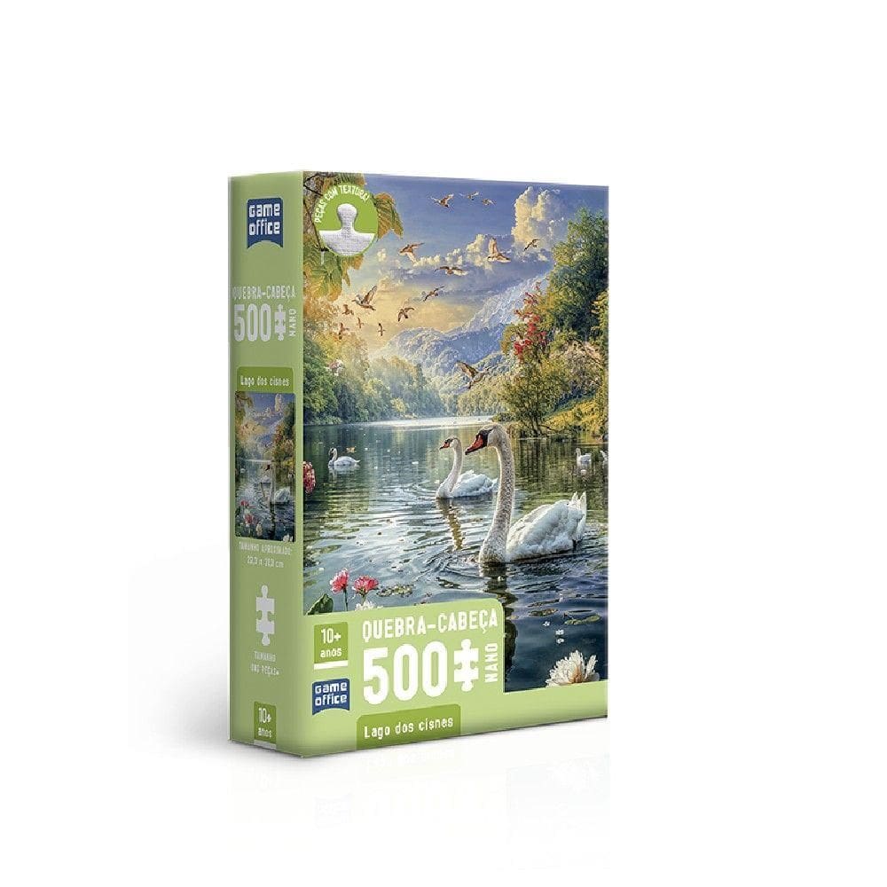 Quebra-Cabeça 500 Peças Nano Lago dos Cisnes - Toyster