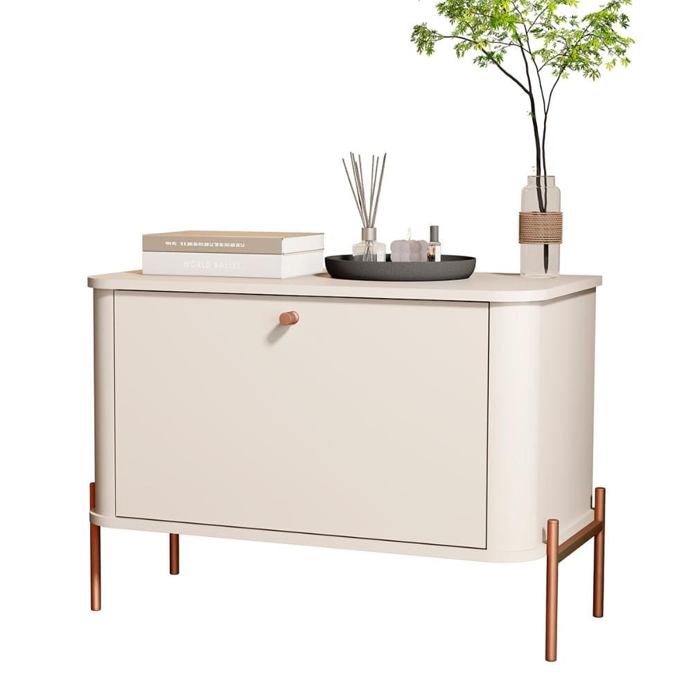 Mesa de Cabeceira Quarto Tucupí Com 1 Porta e Pés de Metal