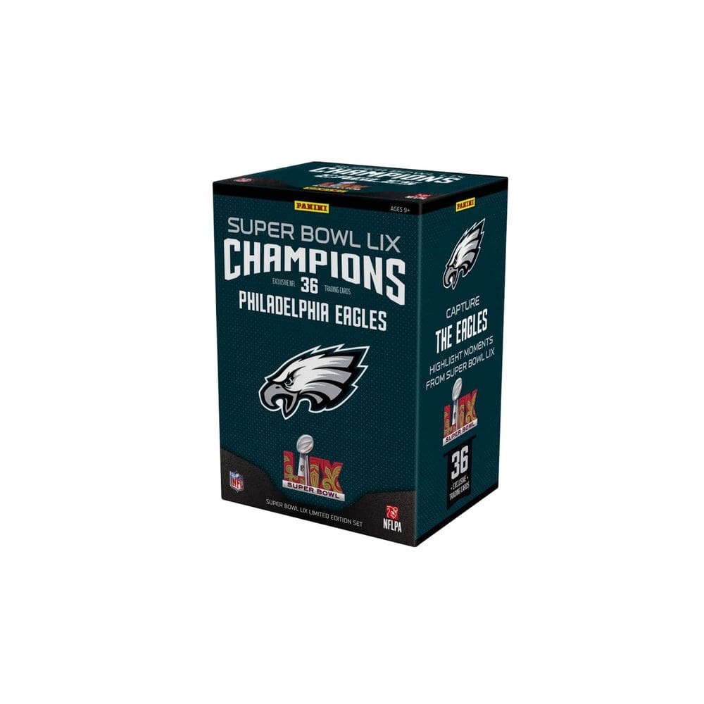 Conjunto de cartas colecionáveis Panini Super Bowl LIX Champions Eagles