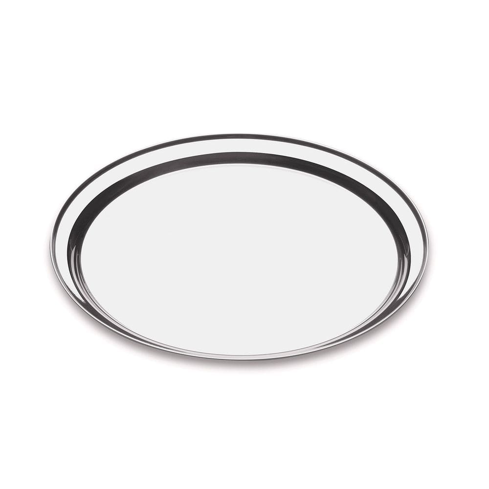 Kit 6 Bandejas Garçom Redonda Ø35cm em Inox Resistente Forma