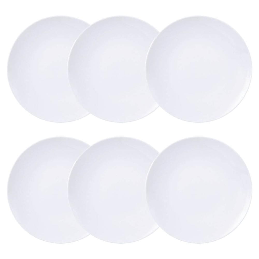 Conjunto 6 Pratos Fundos de Porcelana Tramontina 21cm Branco