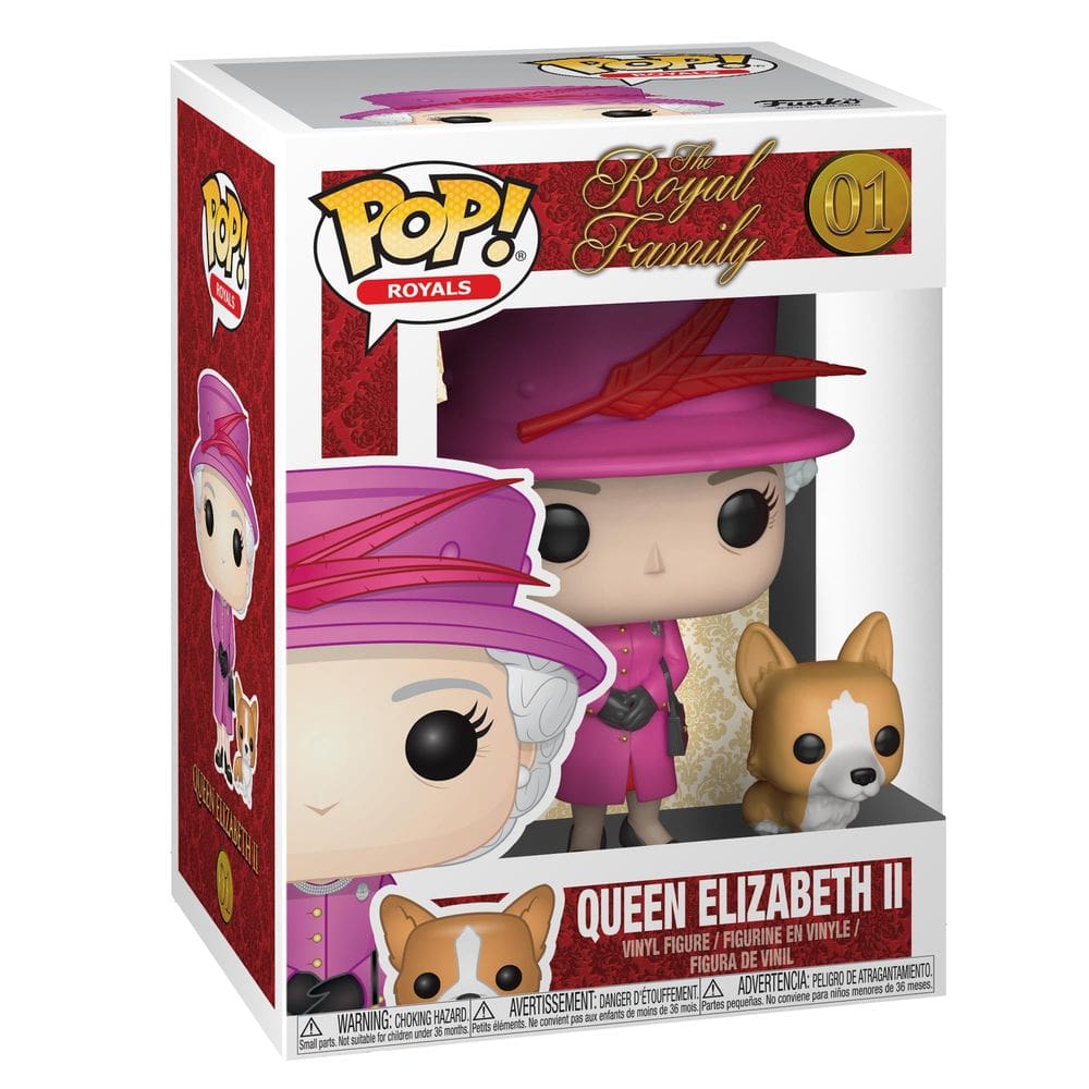 Boneco colecionável Funko POP! Família Real Rainha Elizabeth II
