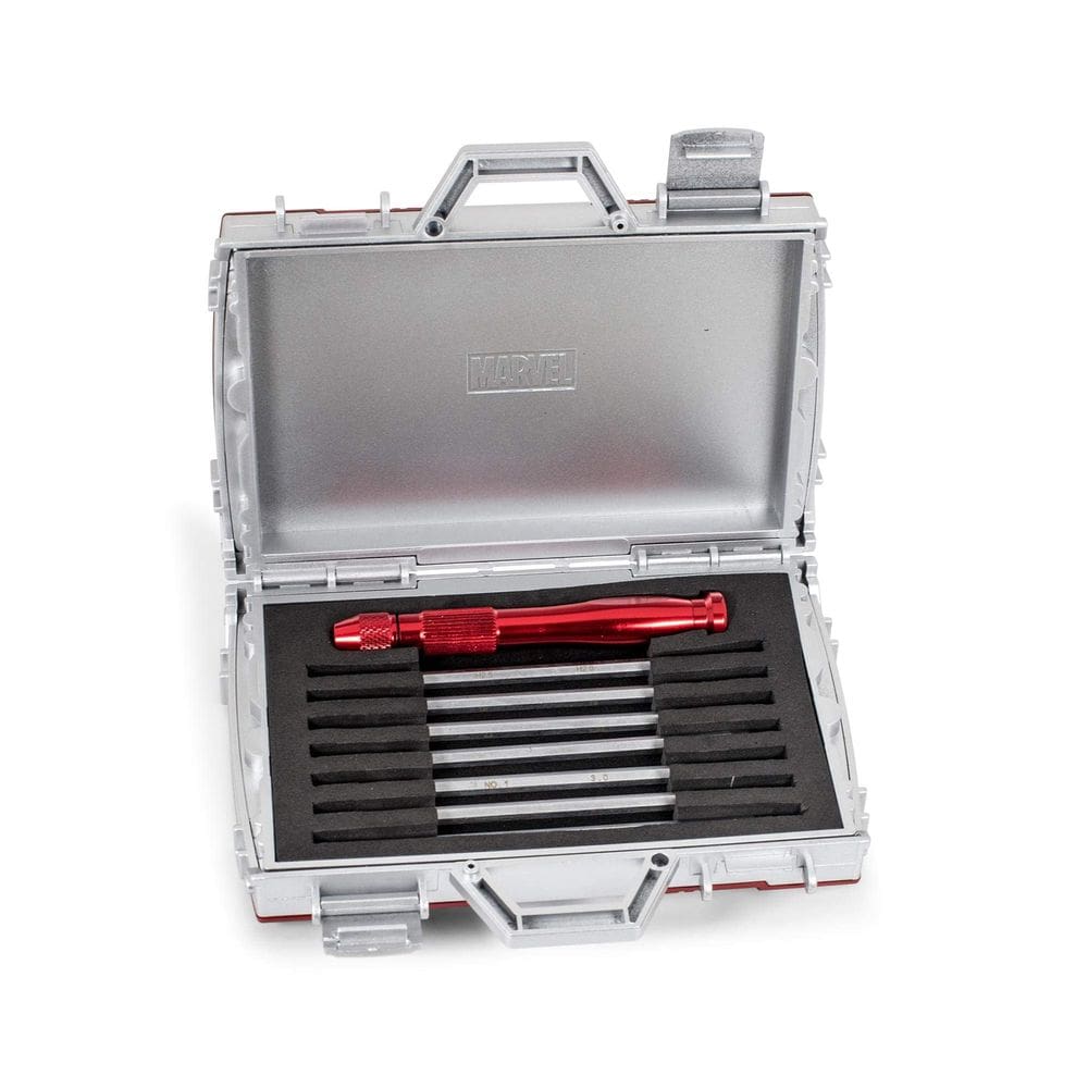 Kit de ferramentas Iron Man 2 Replica Maletcase, conjunto de chaves de fenda de 7 peças