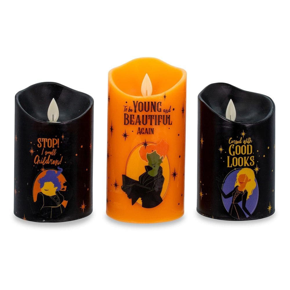Conjunto de velas Ukonic Disney Hocus Pocus LED com temporizador automático