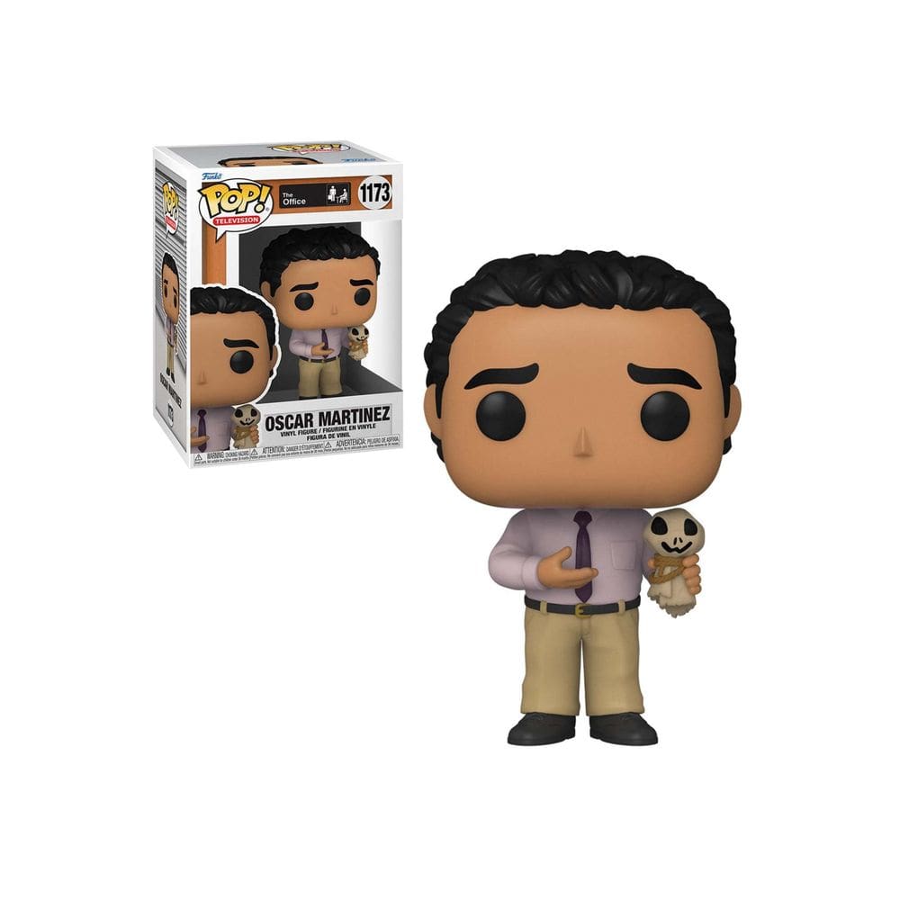 Boneco de ação Funko POP TV The Office Oscar com espantalho